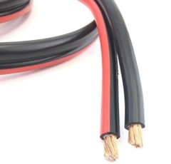 Battery Booster Jumper Cable Twin Wires Flexible Pure Copper 4 Gauge AWG Size