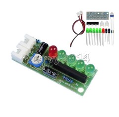 3.5-12V KA2284 Audio Level Indicator DIY Electronic Kit Parts 5mm RED Green LED
