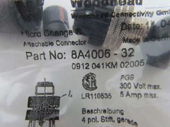 Woodhead 8A4006-32 Attachable Micro-Change Straight Male Connector Screw Type
