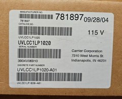 CARRIER Ultraviolet Germicidal Lamp SYSTEM UVLCC1LP1020