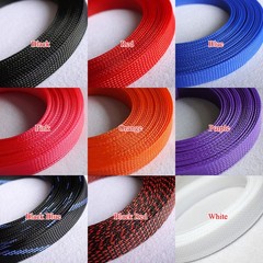 PET Expandable Braided Cable Tidy Sleeving Wire Harness Flexible Various Colours