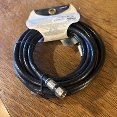 Monster 140030-00 RG6 Video Quad Coaxial Cable, 12′, Black
