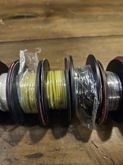 Lot of 12 THLY 24 & 26 AWG Tinned Copper Wire Dif Colors Green White Red Blue