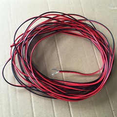 2 Core Black And White, Red And Black Cable Amp Car Auto Boat Audio Speaker Wire