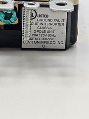 LEVITON SmartlockPro Blank Face GFCI Receptacle GFRBF-I