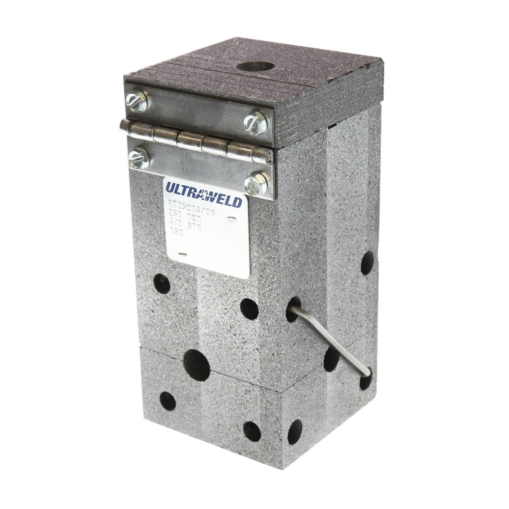 Harger UltraWeld VA4/0B Exothermic Weld Mold 4/0 Copper Cable to Vertical Steel