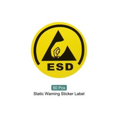 50pcs ESD Static Sticker Label 1.8Inch for Electrostatic Sensitive Devices