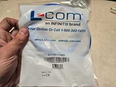 L-COM USB 3.0 Type A Coupler, Female Blkhd/Male, 1.0m ECF504-30-1AAS