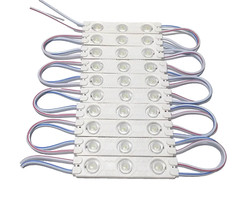 Block of 10 Super Bright 12 Volt AC/DC White LED Lights