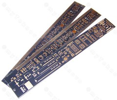 3x NEW 20cm Length Engineering Ruler for Electronic Design in Black/Gold Color