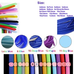 Blue Soft Silicone Vacuum Hose Pipe Tube Water Air Food Grade Beer Pipe All Size