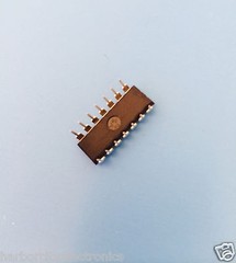 10x MC74HC14AN MOTOROLA 74HC14AN IC INVERTER HEX SCHMITT 14 PIN DIP