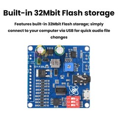DC6-35V Voice Playback Module 9-Channel one-to-one Independent Low-level Trigger