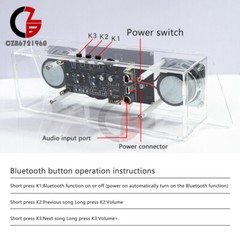 DIY Bluetooth Speaker Kit LED Music Spectrum Electronic Soldering Electronic Kit