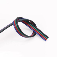 Flat Ribbon Cable 3 4 5 6 Way Hook-up Wire Flexible PVC Wire for LED Connectors