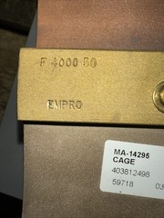 Empro F 4000 50 Shunt 4000 Amp DC Busbar Shunt, 50mV Output, High-Accuracy 4000