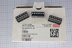 *Lot of 8* WECO 950-FL-DS/06-002 Terminal Block 6 Poles