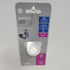 GE GU4 LED Light Bulb 2W 100 Lumens 12V Indoor Floodlight 93129013 Non‑Dimmable