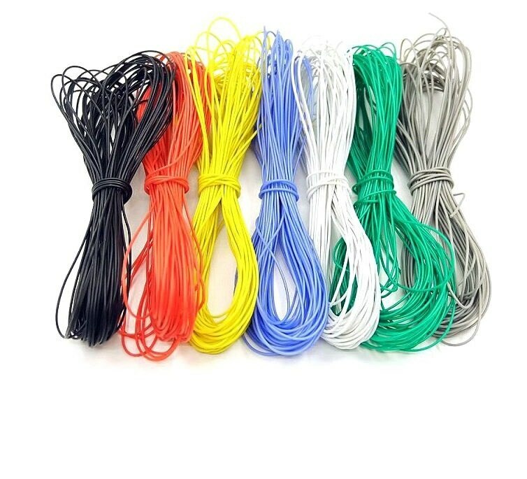 25,FT,50 FT,75FT and 100 FT /30 Awg wire CHOOSE YOUR COLORS! USA. SOLD AND SHIP