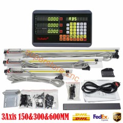 3Axis Digital Readout DRO Display + Linear Scale 150mm（6″）+300mm（12″)+600mm(24″)