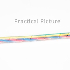 Flexible Cable Spiral Wrap Band φ4mm-30mm Cable Protection Sleeve Black White