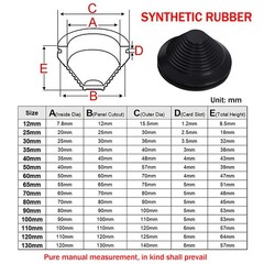 Black Tapered Rubber Wiring Grommets Gaskets Seal 12mm-130mm Guard Cable Special