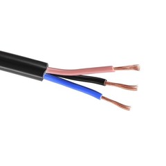 RVV Wire Cable Extension Cord Copper Wire Conductor 3 Core 20 AWG 10M 32.8ft