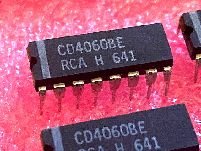 12pcs CD4060BE RCA CD4060 – Binary Counter/Divider and Osc – New