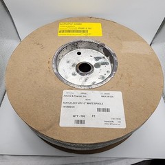 100′ Suflex Acryflex VPI 1/2″ White VPI Class F Electrical Insulation Sleeving