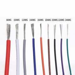 UL1015 8AWG-24AWG Electronic Wire Tinned Copper Wire Cable 600V 105℃ High TEMP