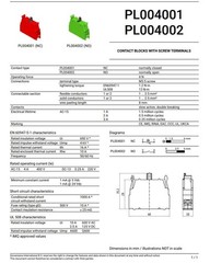 Giovenzana PL004002 Contact Block 1 NO