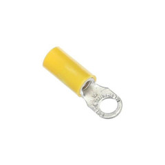 Sta-Kon 10RC-10, 12-10 AWG, #10 Stud, Yellow, Extra Length, Ring Terminal, 1 pc