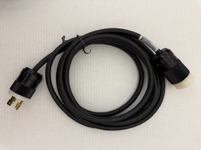 NEMA L6-30P -L6-30R WCG 3-00073-01 (Rev C) 30A 250V 12AWG – 12ft ~4m SJT Cable