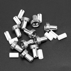 VFL Fiber Optic Visual Fault Locator Parts Kit 10 Ceramic Core Sleeves Metal