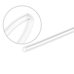 Transparent silicone tubes, 1.6mm ID 3.2mm OD 0.8mm wall 3.3 feet, silicone tube