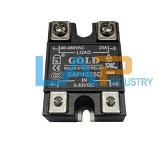 10pcs New SAP4825D solid-state relay 40-480V 3-32VDC 25A