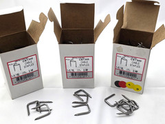 Lot of 3 Boxes of 100 Metallics Steel Cable Staples CST300 1-5/16″ x 3/4″
