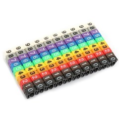100Pcs Cable Marker Set Durable Easy-to-Use For Color-Coding Cables