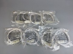 *Lot of 8* CAT 5E 3ft STP Booted 350 MHz Patch Cable (White) – NEW Surplus!