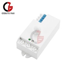 DC12-24V AC110-240V 5.8GHz Microwave Radar Sensor Body Motion HF Detector Switch