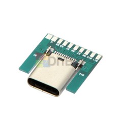 1/2/5PCS USB 3.1 Type C Female Plug Socket Connector SMT Type PCB Board 24Pin