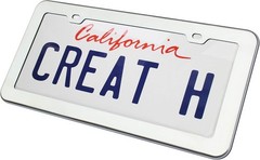 Stainless Steel License Plate Frame 201 Mirror Polished F Color: Mirror Polish