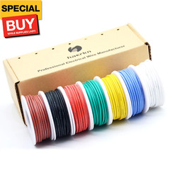 30 awg Silicone Electrical Wire Cable 7 Colors (65.6ft Each) 30Gauge Hookup Wire