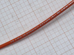 Southwire/Copperfield #18awg Solid Tinned Copper Lead Wire UL1015 Orange /100ft