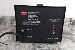 Dayton 16V987 110 to 220VAC, 220 to 110VAC Step Up/Step Down Voltage Converter