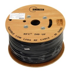 240UF Coax 1000′ foot Spool reel RFC240UF Cinta240 LMR240UF Shireen ultraflex