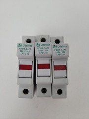 Lot of 3 – LPSC-ID Littelfuse 600 Volt 30 Amp Fuse Holder – Next Day Option