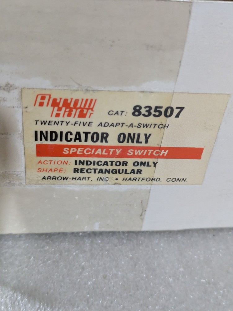 Arrow Hart 83507 Adapt-A-Switch Indicator Rectangular Box of 25 Specialty Part