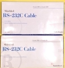 Qty of 2 – RADIO SHACK 6FT SHIELDED FEMALE – FEMALE RS-232C CABLE New – Open Box