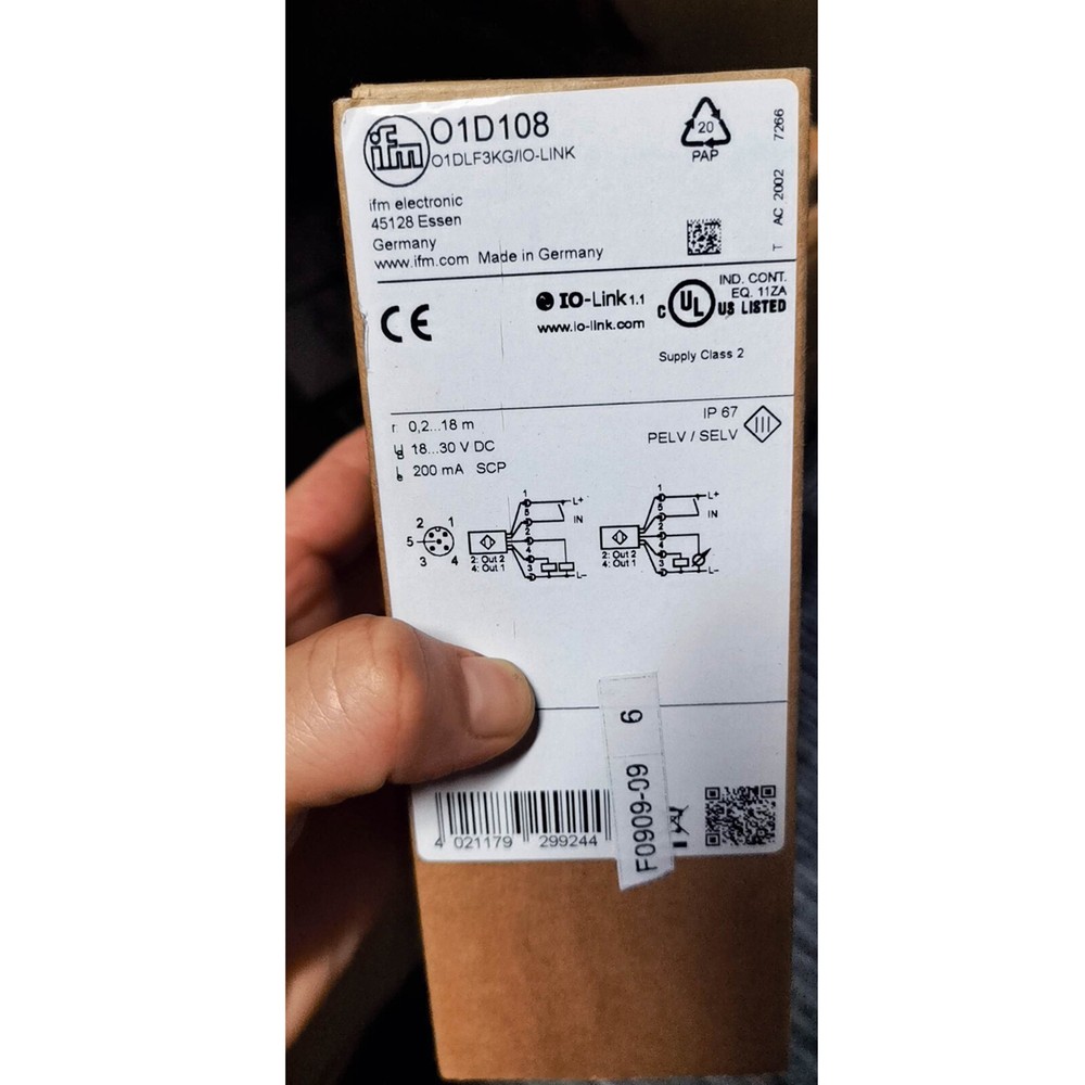 1PC NEW IFM O1D108 01D108 Photoelectric Sensor Fast delivery One year warranty
